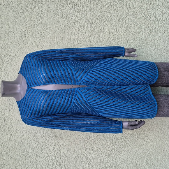 Chico's Travelers Collection Teal and Navy Long Cardigan - Picture 1 of 16